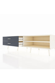 Kronos TV Ünitesi Tek Raflı 2 Çekmeceli  176x59x51 Aytaşı-Aytaşı/Antrasit