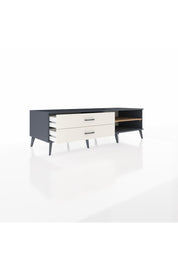 Kronos TV Ünitesi Tek Raflı 2 Çekmeceli  176x59x51 Antrasit-Çam/Aytaşı