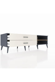 Kronos TV Ünitesi Tek Raflı 2 Çekmeceli  176x59x51 Antrasit-Çam/Aytaşı