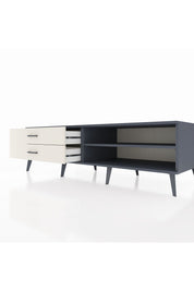 Kronos TV Ünitesi Tek Raflı 2 Çekmeceli  176x59x51 Antrasit-Antrasit/Aytaşı