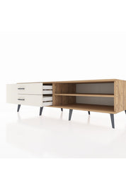 Kronos TV Ünitesi Tek Raflı 2 Çekmeceli  176x59x51 Çam-Çam/Aytaşı