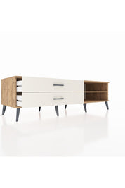 Kronos TV Ünitesi Tek Raflı 2 Çekmeceli  176x59x51 Çam-Çam/Aytaşı