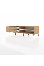 Kronos TV Ünitesi Tek Raflı 2 Çekmeceli  176x59x51 Çam-Aytaşı/Çam
