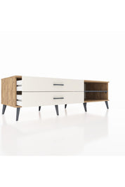 Kronos TV Ünitesi Tek Raflı 2 Çekmeceli  176x59x51 Çam-Antrasit/Aytaşı