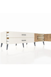 Kronos TV Ünitesi Tek Raflı 2 Çekmeceli 2 Kapaklı 176x59x51 Aytaşı-Çam/Aytaşı