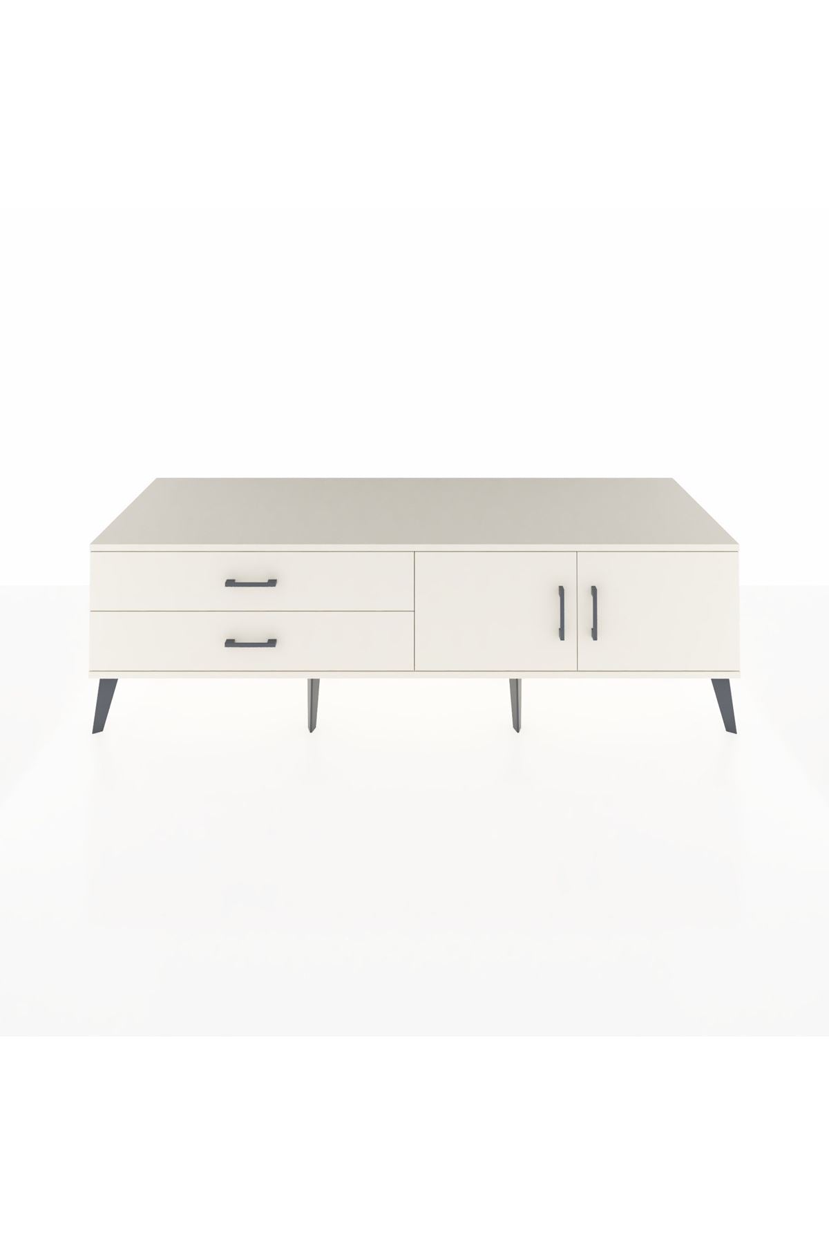 Kronos TV Ünitesi Tek Raflı 2 Çekmeceli 2 Kapaklı 176x59x51 Aytaşı-Aytaşı/Aytaşı