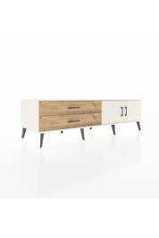 Kronos TV Ünitesi Tek Raflı 2 Çekmeceli 2 Kapaklı 176x59x51 Aytaşı-Aytaşı/Çam