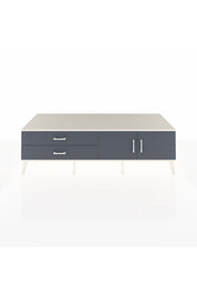 Kronos TV Ünitesi Tek Raflı 2 Çekmeceli 2 Kapaklı 176x59x51 Aytaşı-Antrasit/Antrasit