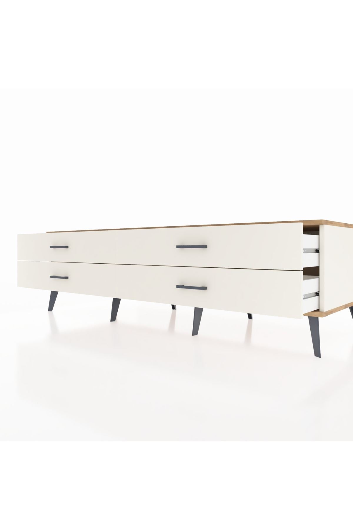 Kronos TV Ünitesi 4 Çekmeceli  176x59x51 Aytaşı-Çam/Aytaşı