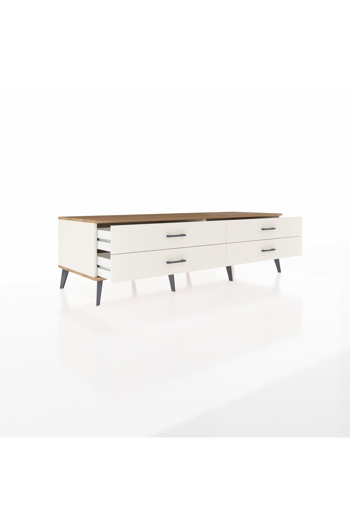 Kronos TV Ünitesi 4 Çekmeceli  176x59x51 Aytaşı-Çam/Aytaşı