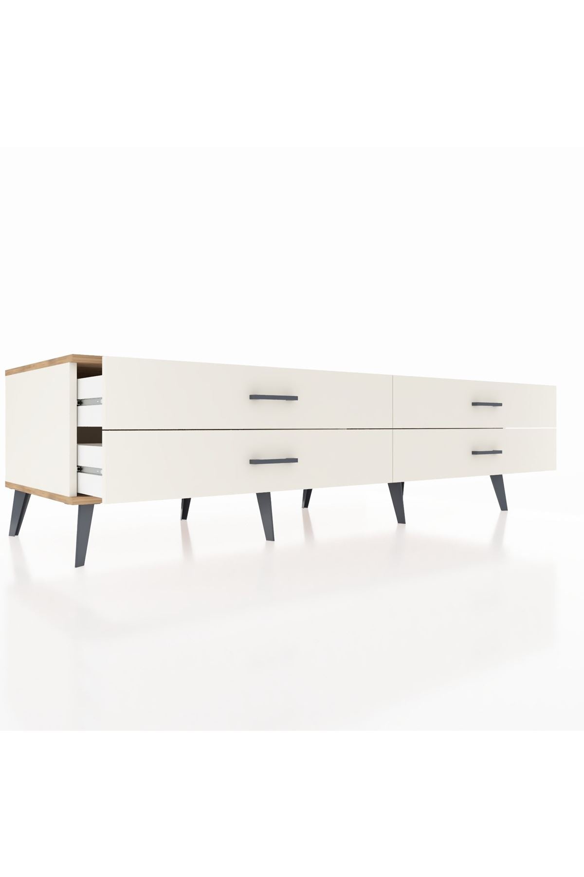 Kronos TV Ünitesi 4 Çekmeceli  176x59x51 Aytaşı-Çam/Aytaşı