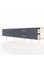 Kronos TV Ünitesi 4 Çekmeceli  176x59x51 Aytaşı-Çam/Antrasit