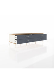 Kronos TV Ünitesi 4 Çekmeceli  176x59x51 Aytaşı-Çam/Antrasit