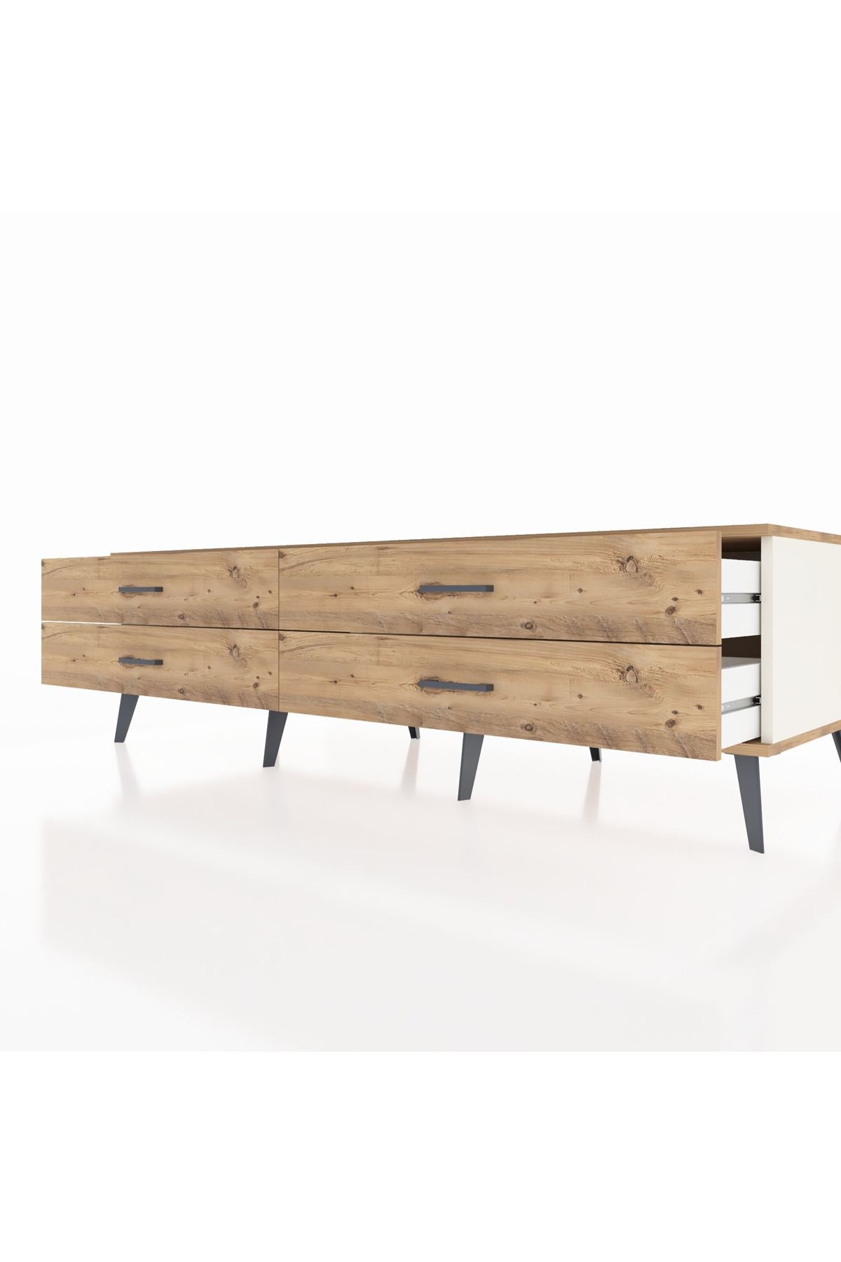Kronos TV Ünitesi 4 Çekmeceli  176x59x51 Aytaşı-Çam/Çam