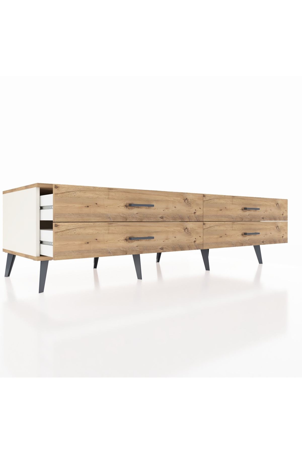 Kronos TV Ünitesi 4 Çekmeceli  176x59x51 Aytaşı-Çam/Çam
