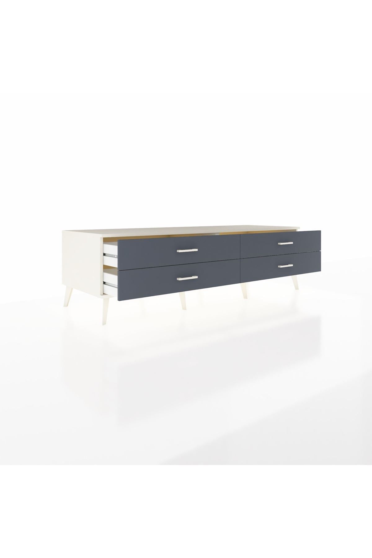 Kronos TV Ünitesi 4 Çekmeceli  176x59x51 Aytaşı-Aytaşı/Antrasit