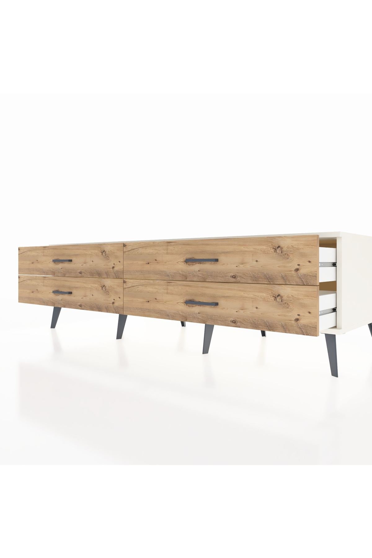 Kronos TV Ünitesi 4 Çekmeceli  176x59x51 Aytaşı-Aytaşı/Çam