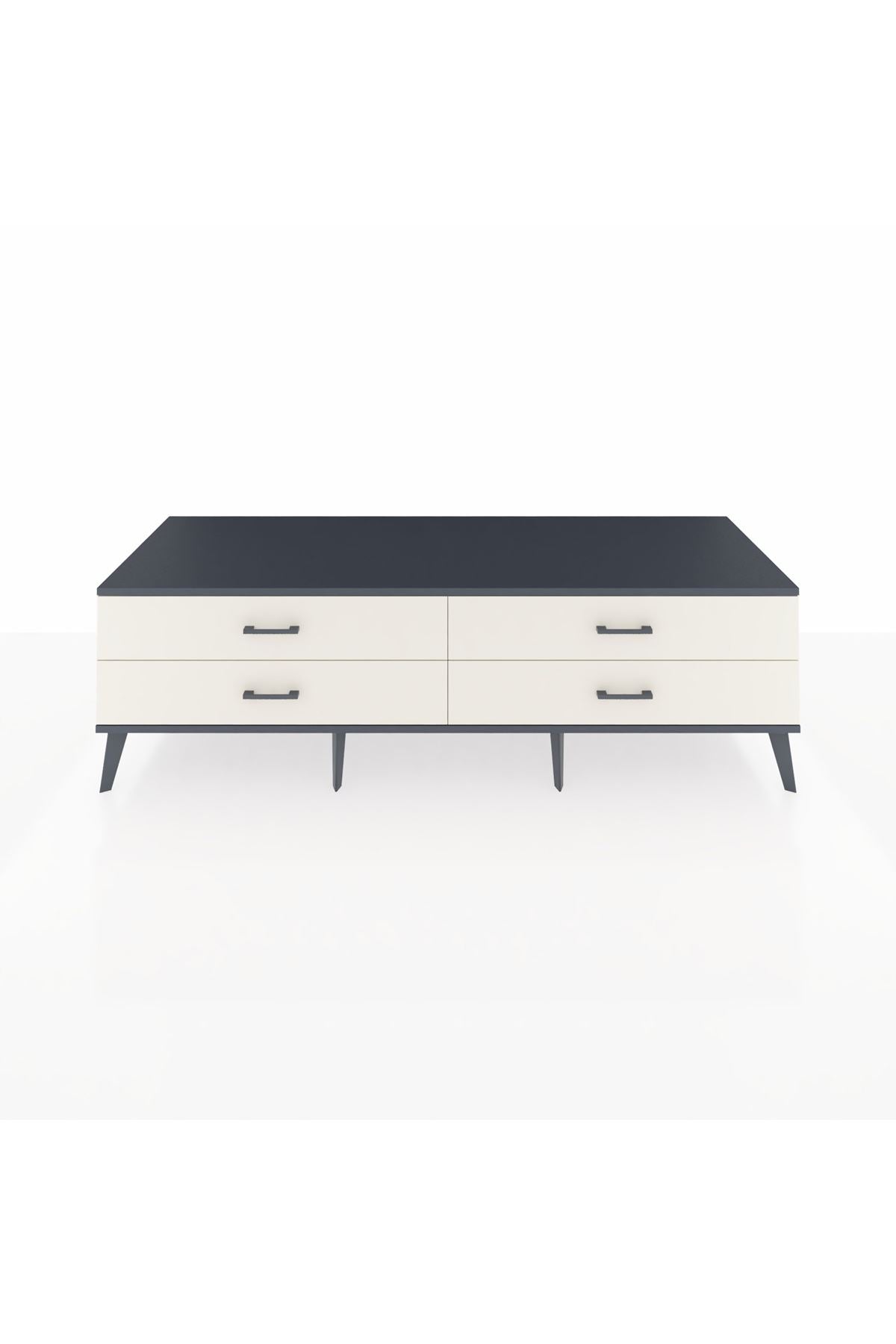 Kronos TV Ünitesi 4 Çekmeceli  176x59x51 Aytaşı-Antrasit/Aytaşı