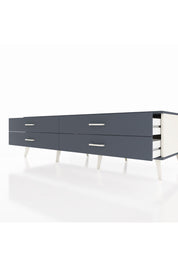 Kronos TV Ünitesi 4 Çekmeceli  176x59x51 Aytaşı-Antrasit/Antrasit