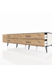 Kronos TV Ünitesi 4 Çekmeceli  176x59x51 Aytaşı-Antrasit/Çam