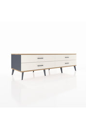 Kronos TV Ünitesi 4 Çekmeceli  176x59x51 Antrasit-Çam/Aytaşı