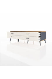 Kronos TV Ünitesi 4 Çekmeceli  176x59x51 Antrasit-Çam/Aytaşı