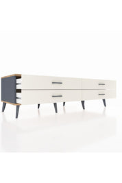 Kronos TV Ünitesi 4 Çekmeceli  176x59x51 Antrasit-Çam/Aytaşı