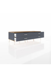 Kronos TV Ünitesi 4 Çekmeceli  176x59x51 Antrasit-Çam/Antrasit