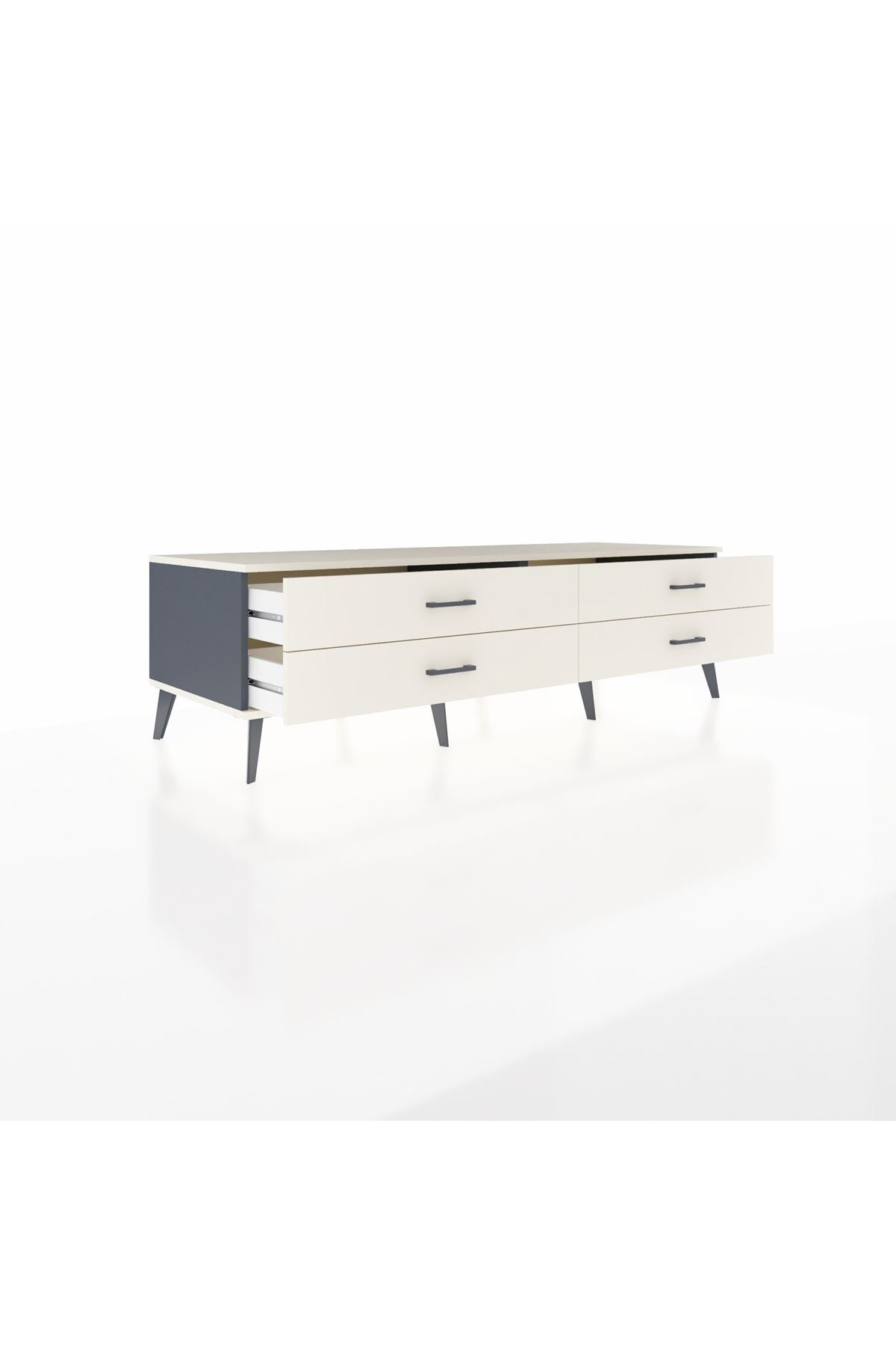 Kronos TV Ünitesi 4 Çekmeceli  176x59x51 Antrasit-Aytaşı/Aytaşı