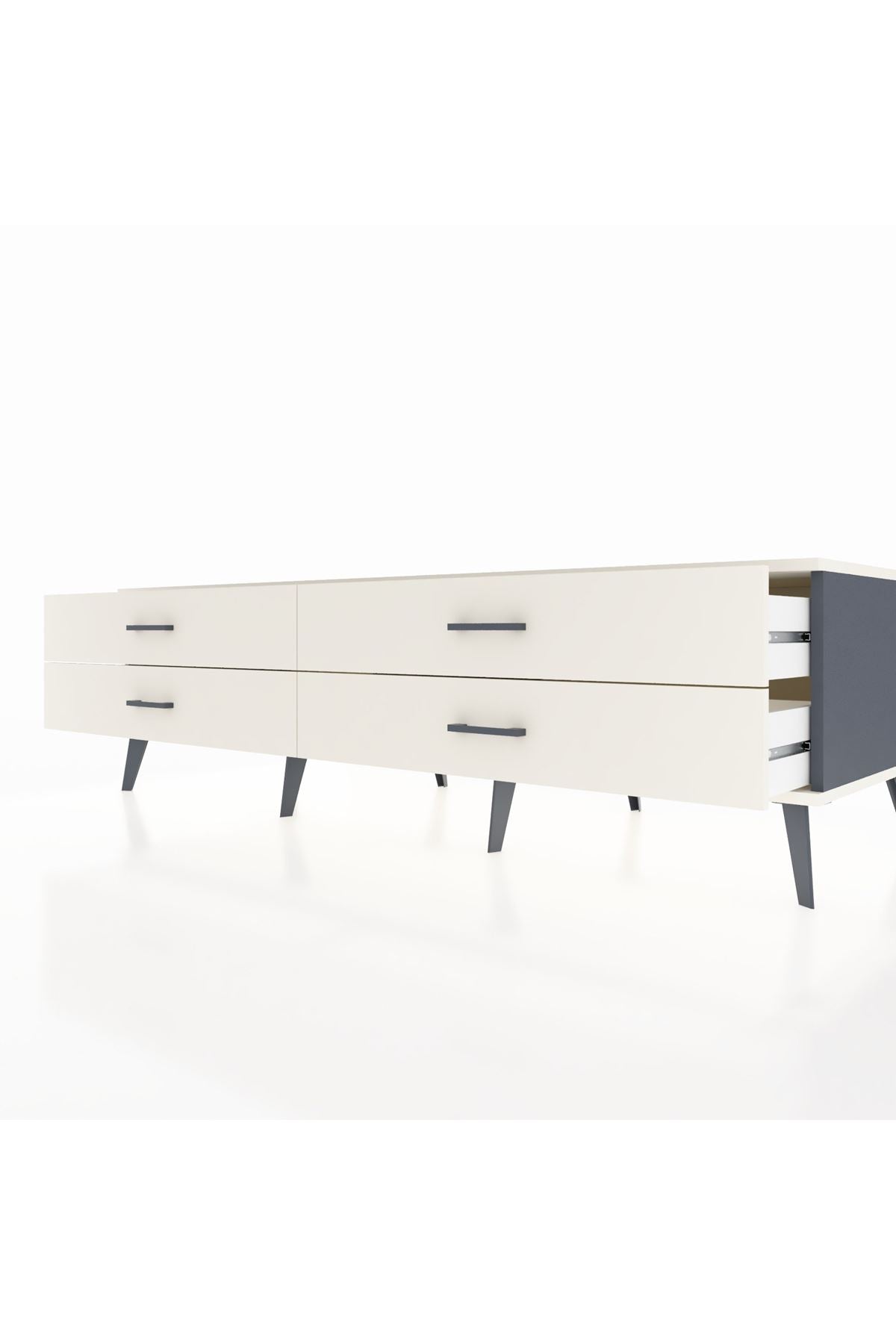 Kronos TV Ünitesi 4 Çekmeceli  176x59x51 Antrasit-Aytaşı/Aytaşı