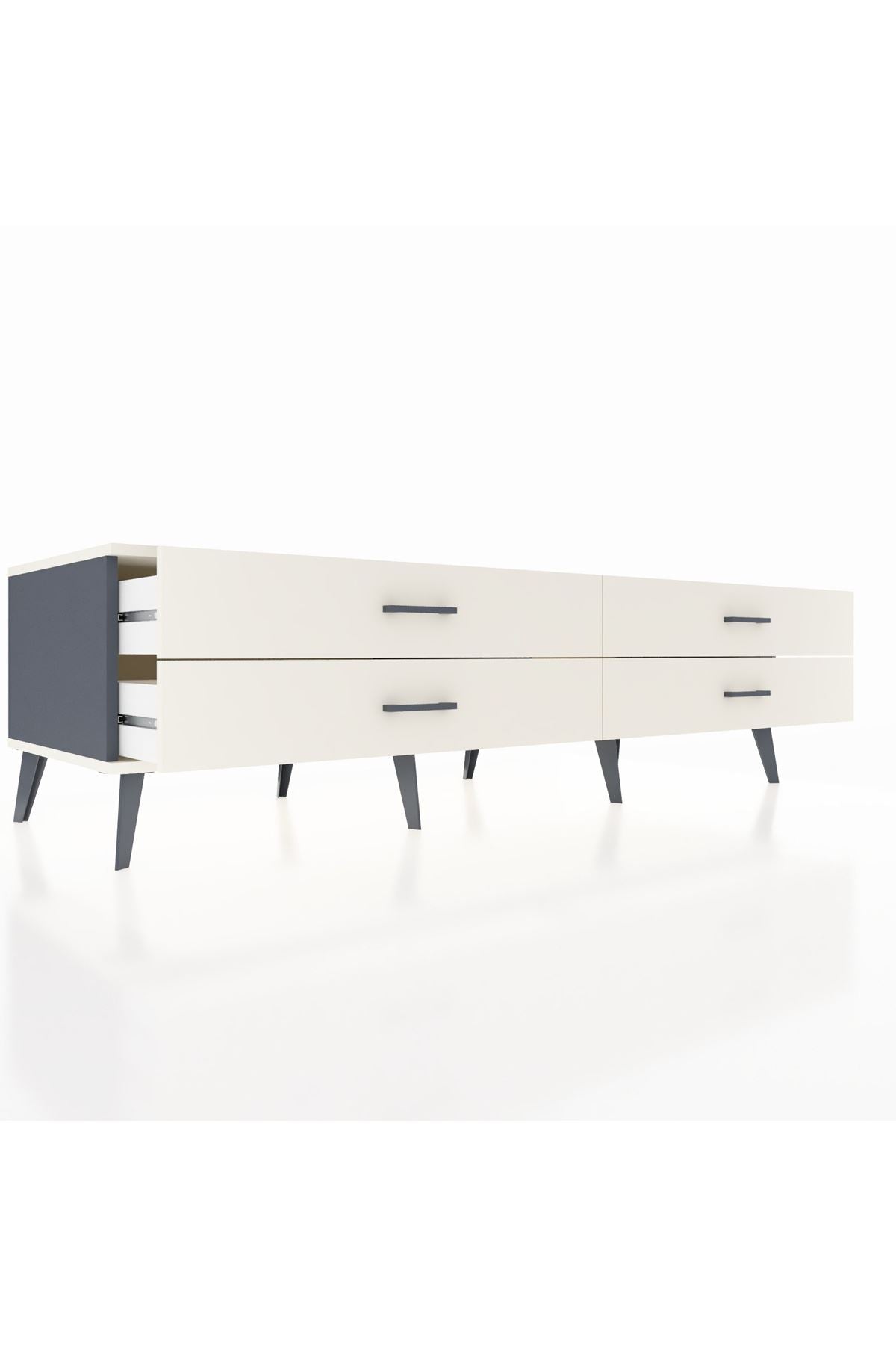 Kronos TV Ünitesi 4 Çekmeceli  176x59x51 Antrasit-Aytaşı/Aytaşı