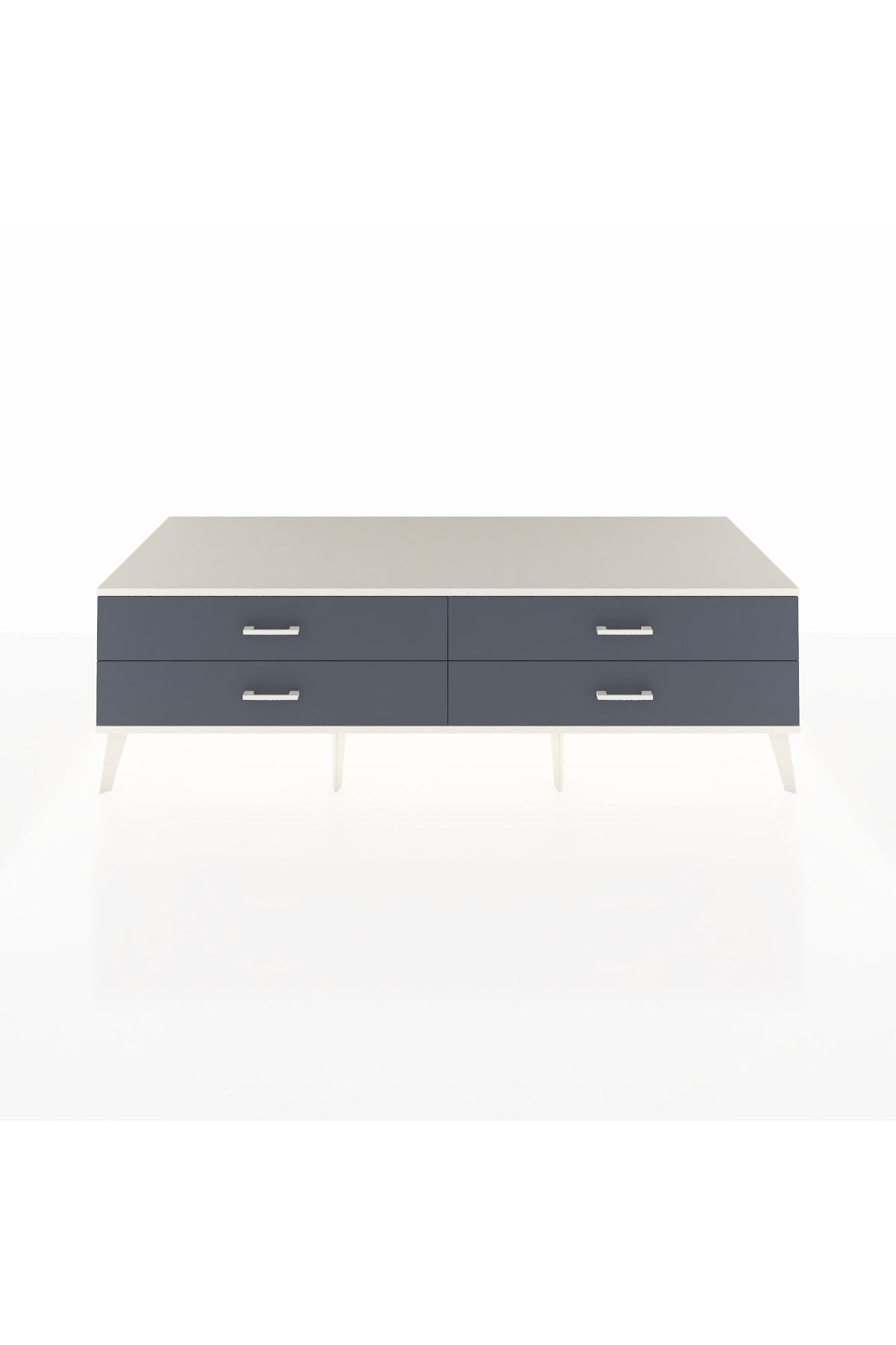 Kronos TV Ünitesi 4 Çekmeceli  176x59x51 Antrasit-Aytaşı/Antrasit