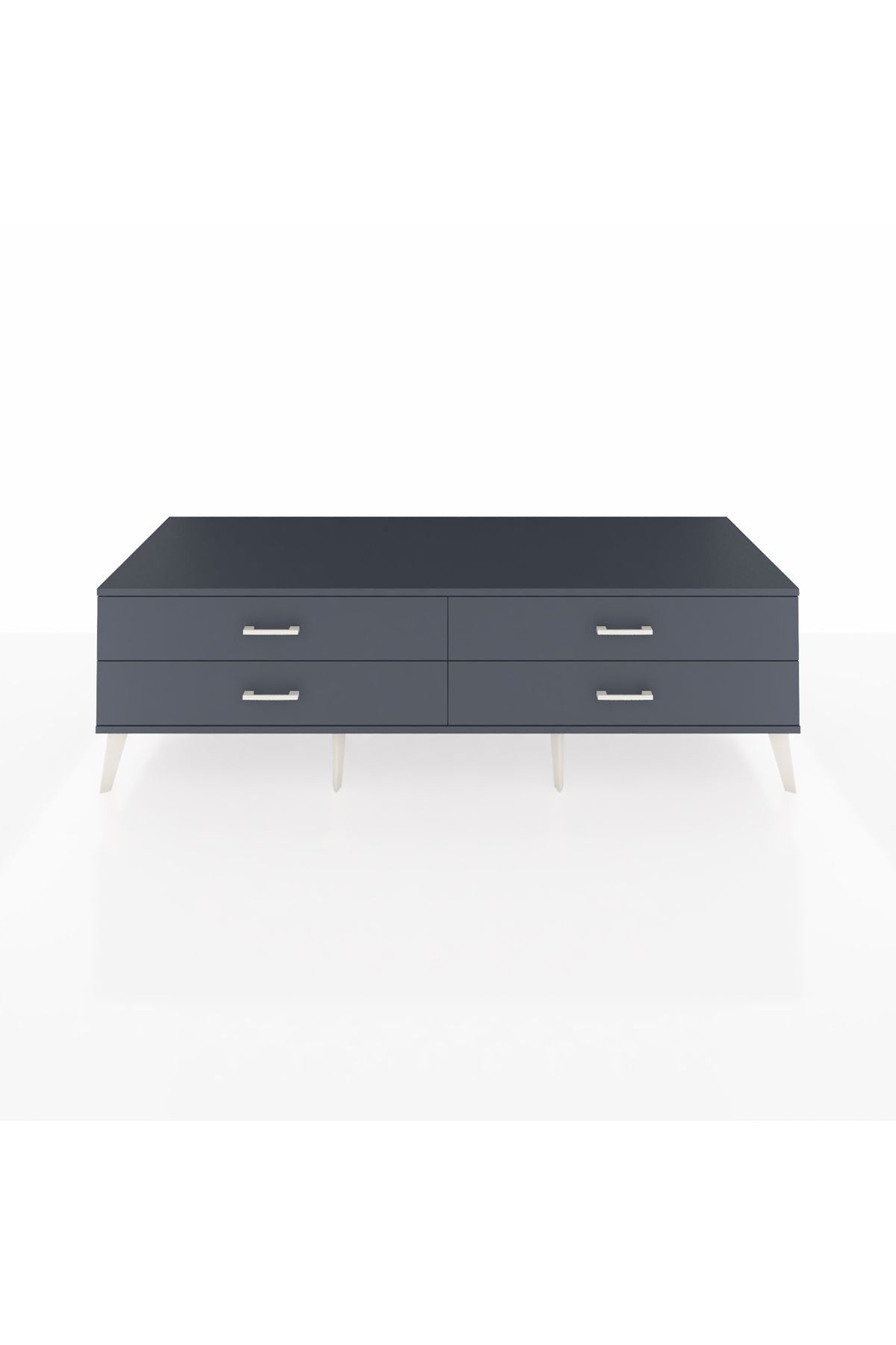 Kronos TV Ünitesi 4 Çekmeceli  176x59x51 Antrasit-Antrasit/Antrasit