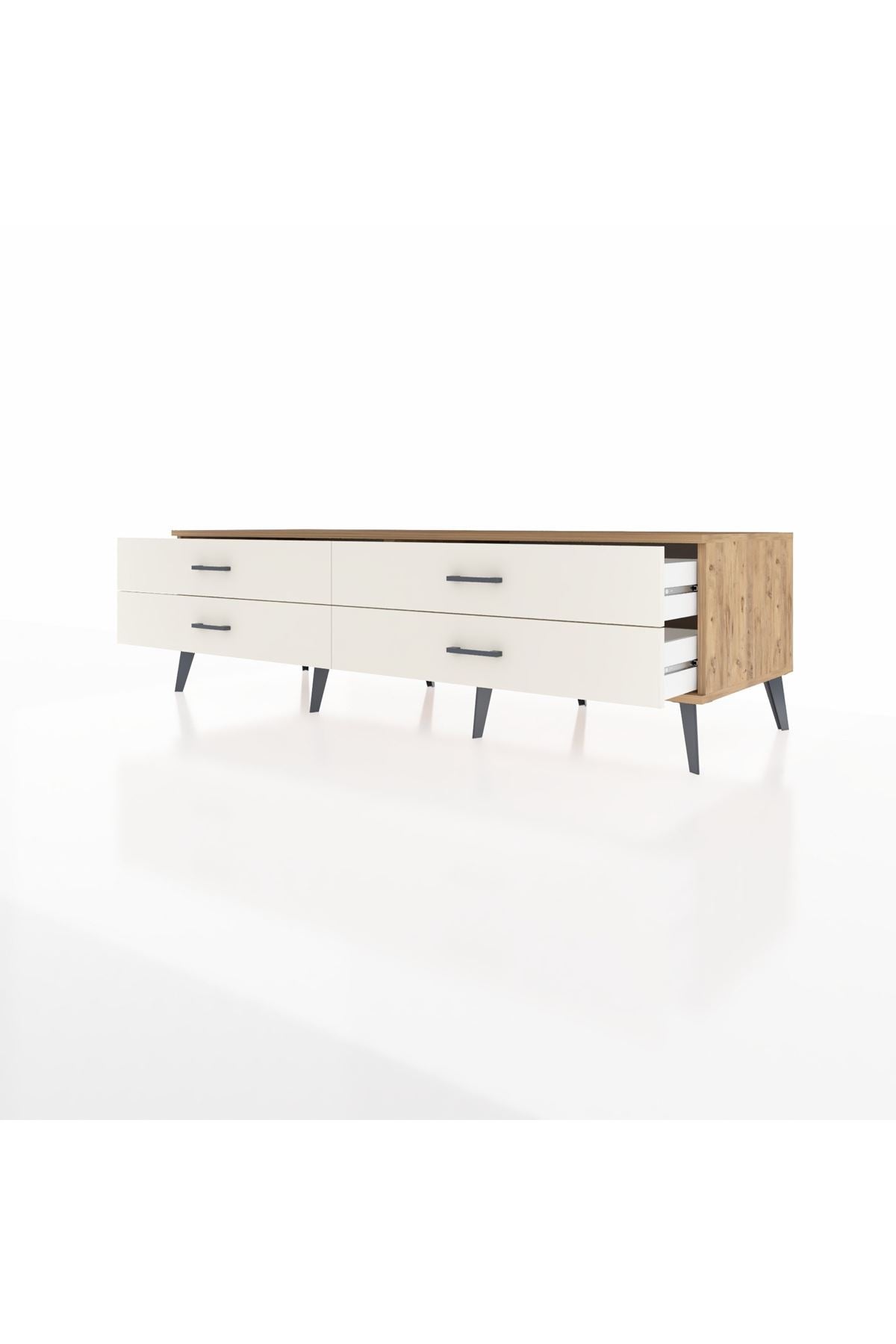 Kronos TV Ünitesi 4 Çekmeceli  176x59x51 Çam-Çam/Aytaşı