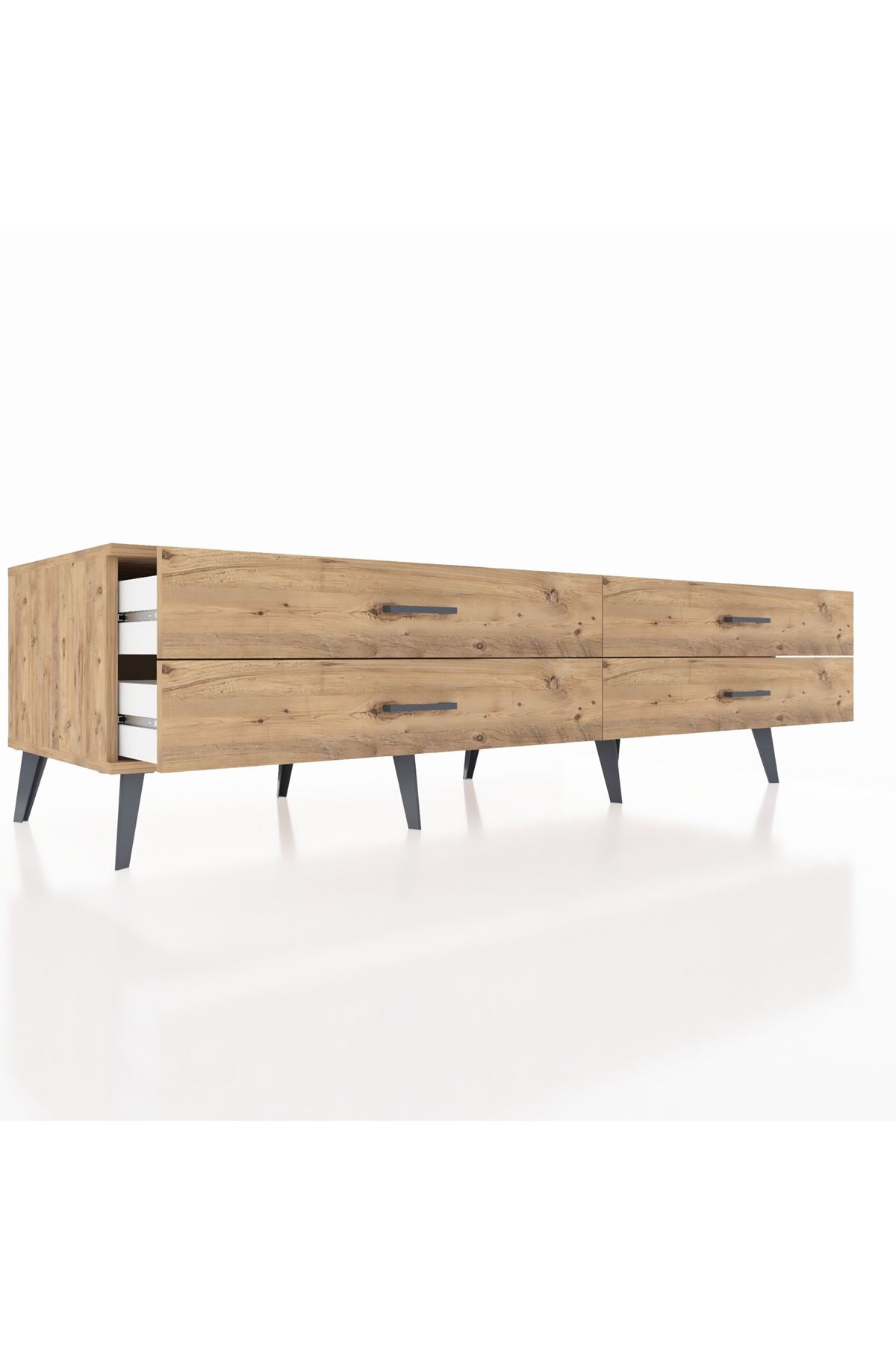 Kronos TV Ünitesi 4 Çekmeceli  176x59x51 Çam-Çam/Çam