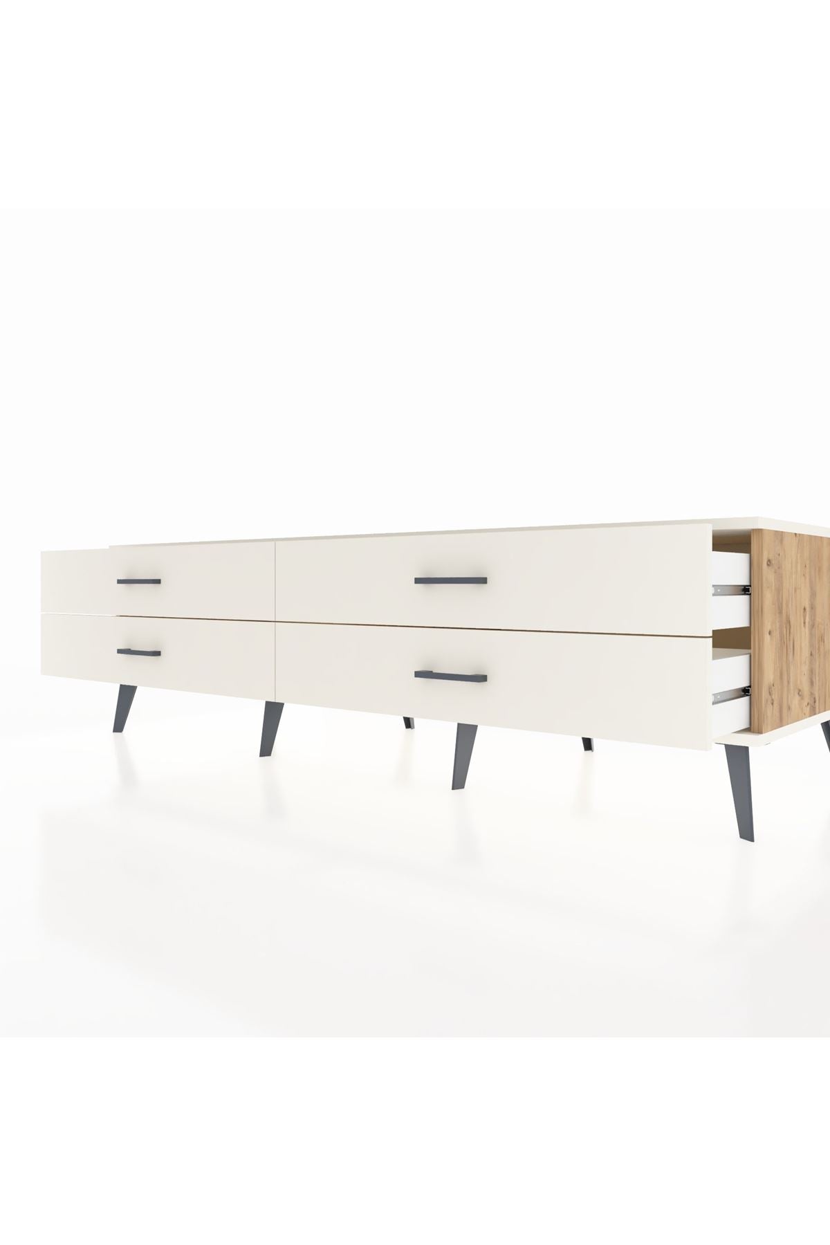Kronos TV Ünitesi 4 Çekmeceli  176x59x51 Çam-Aytaşı/Aytaşı
