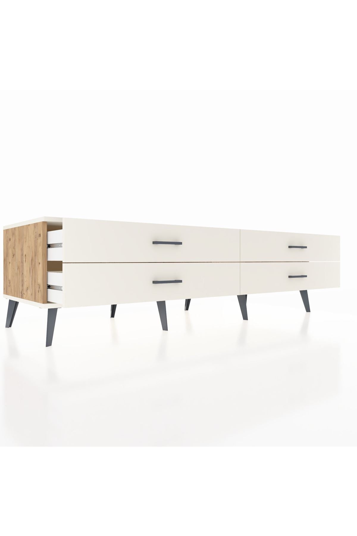 Kronos TV Ünitesi 4 Çekmeceli  176x59x51 Çam-Aytaşı/Aytaşı