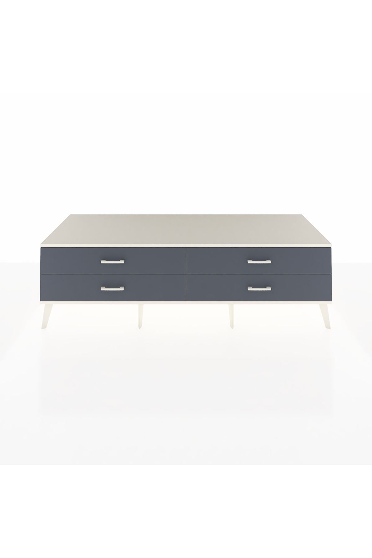 Kronos TV Ünitesi 4 Çekmeceli  176x59x51 Çam-Aytaşı/Antrasit