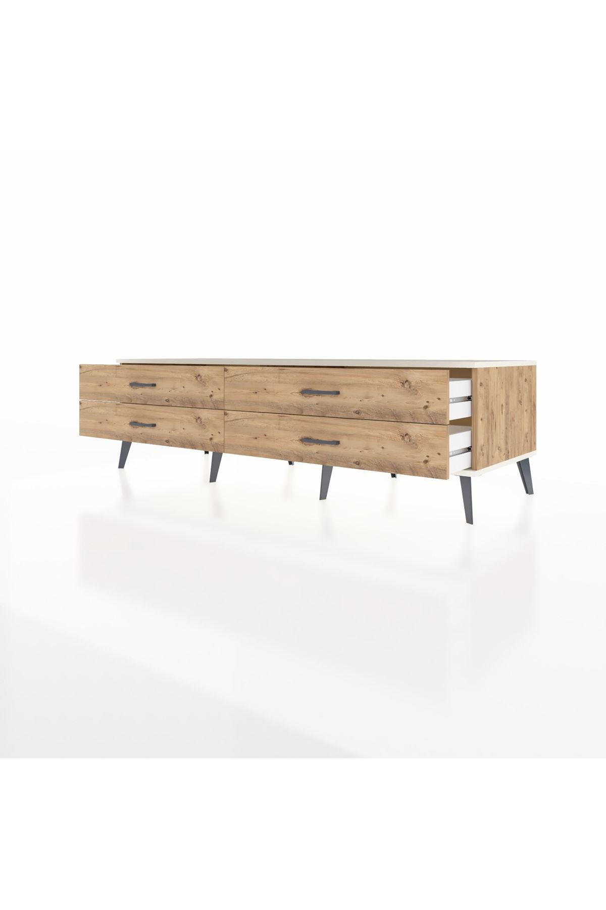 Kronos TV Ünitesi 4 Çekmeceli  176x59x51 Çam-Aytaşı/Çam