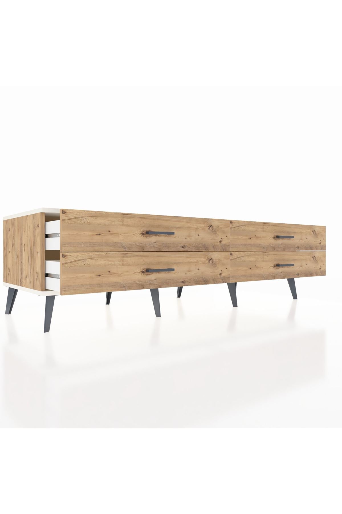 Kronos TV Ünitesi 4 Çekmeceli  176x59x51 Çam-Aytaşı/Çam