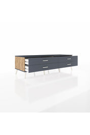 Kronos TV Ünitesi 4 Çekmeceli  176x59x51 Çam-Antrasit/Antrasit