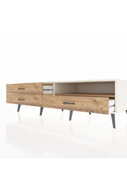 Kronos TV Ünitesi Tek Raflı 3 Çekmeceli  176x59x51 Aytaşı-Çam/Çam