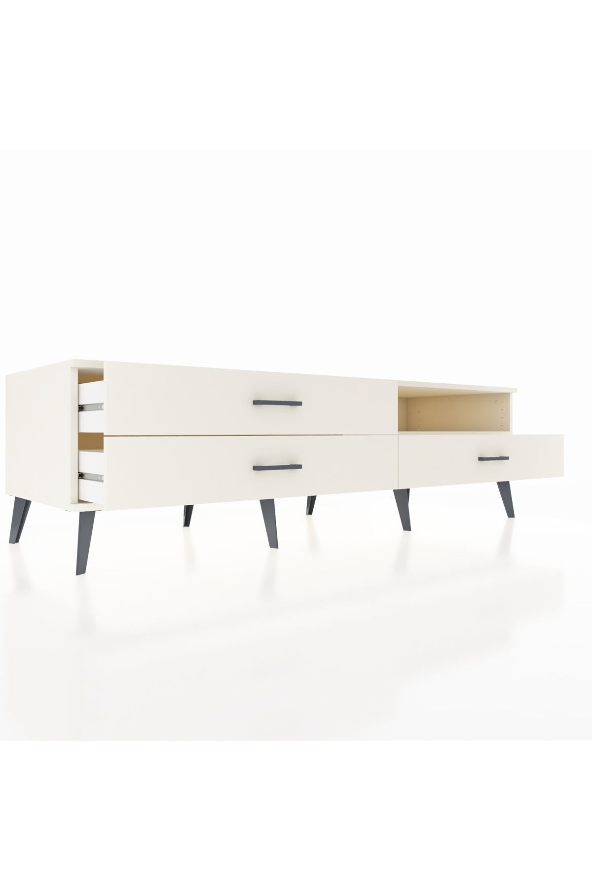 Kronos TV Ünitesi Tek Raflı 3 Çekmeceli  176x59x51 Aytaşı-Aytaşı/Aytaşı