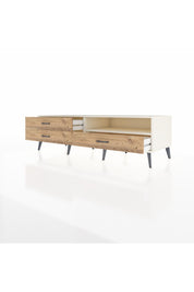 Kronos TV Ünitesi Tek Raflı 3 Çekmeceli  176x59x51 Aytaşı-Aytaşı/Çam