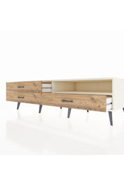 Kronos TV Ünitesi Tek Raflı 3 Çekmeceli  176x59x51 Aytaşı-Aytaşı/Çam