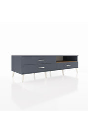 Kronos TV Ünitesi Tek Raflı 3 Çekmeceli  176x59x51 Antrasit-Çam/Antrasit