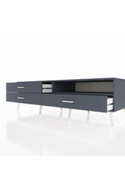 Kronos TV Ünitesi Tek Raflı 3 Çekmeceli  176x59x51 Antrasit-Antrasit/Antrasit
