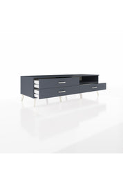 Kronos TV Ünitesi Tek Raflı 3 Çekmeceli  176x59x51 Antrasit-Antrasit/Antrasit