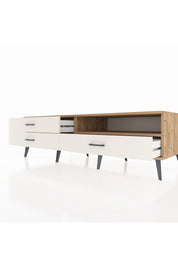 Kronos TV Ünitesi Tek Raflı 3 Çekmeceli  176x59x51 Çam-Çam/Aytaşı