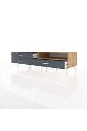 Kronos TV Ünitesi Tek Raflı 3 Çekmeceli  176x59x51 Çam-Çam/Antrasit